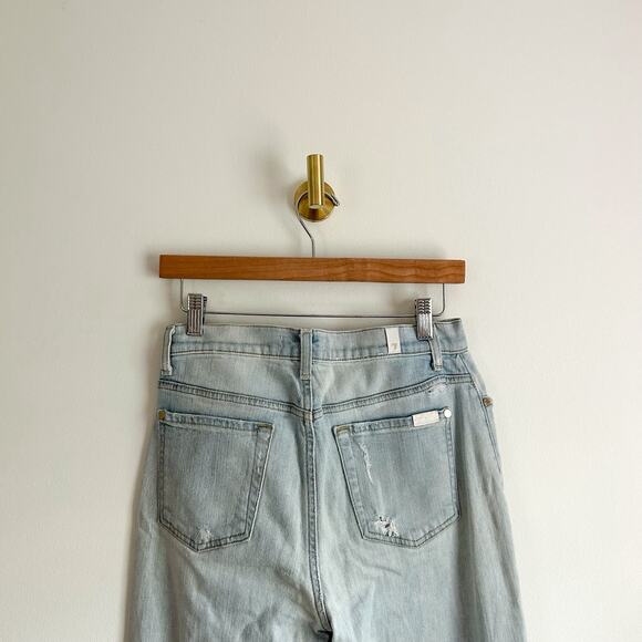 7 For All Mankind Rickie Relaxed Boyfriend Destroyed Jeans - Picture 5 of 8